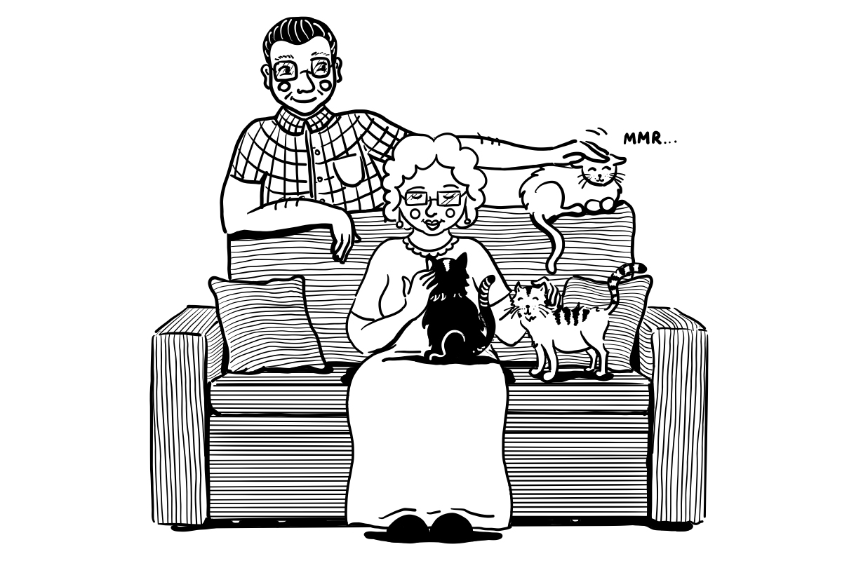 Ilustracja, sofa
